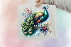 watercolor peacock png, peacock clipart, watercolor bird design, boho peacock art, elegant peacock printable, watercolor feather clipart, peacock sublimation design, nature watercolor animal, peacock illustration png, watercolor animal clipart