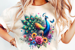 watercolor peacock png, peacock clipart, watercolor bird design, boho peacock art, elegant peacock printable, watercolor feather clipart, peacock sublimation design, nature watercolor animal, peacock illustration png, watercolor animal clipart