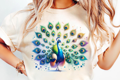 watercolor peacock png, peacock clipart, watercolor bird design, boho peacock art, elegant peacock printable, watercolor feather clipart, peacock sublimation design, nature watercolor animal, peacock illustration png, watercolor animal clipart