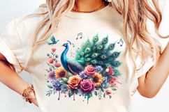 watercolor peacock png, peacock clipart, watercolor bird design, boho peacock art, elegant peacock printable, watercolor feather clipart, peacock sublimation design, nature watercolor animal, peacock illustration png, watercolor animal clipart