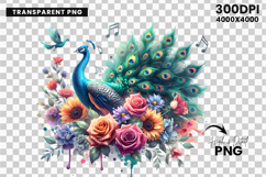watercolor peacock png, peacock clipart, watercolor bird design, boho peacock art, elegant peacock printable, watercolor feather clipart, peacock sublimation design, nature watercolor animal, peacock illustration png, watercolor animal clipart