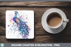 GorgeousWatercolor Square Coaster design.