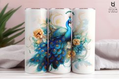 Watercolor Peacock Tumbler Sublimation Bundle Product Image 11