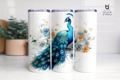 Watercolor Peacock Tumbler Sublimation Bundle Product Image 12