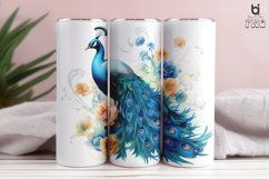 Watercolor Peacock Tumbler Sublimation Bundle Product Image 9