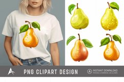 Watercolor Pear Clipart Product Image 1