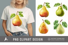 Watercolor Pear Clipart Product Image 1