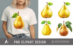 Watercolor Pear Clipart Product Image 1
