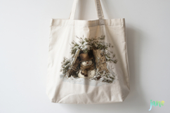 Watercolor Peeking Christmas Snowman Product Image 3