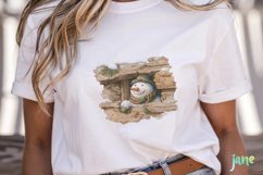 Watercolor Peeking Christmas Snowman Product Image 5