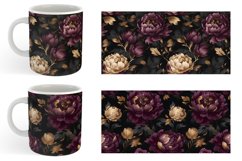Peonies Flower Mug sublimation design Product Image 5