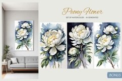 Peony Flower - Set of Watercolor - AI- generated Product Image 14