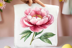 Watercolor Peony Flower Clipart Product Image 2