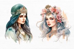 Persian Princess Watercolor Sublimation Clipart Product Image 7