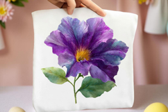 Watercolor Petunia Flower Clipart Product Image 2
