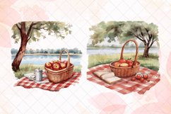Picnic Watercolor Sublimation Clipart Product Image 2