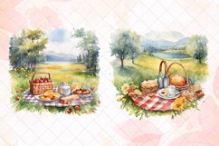 Picnic Watercolor Sublimation Clipart Product Image 5