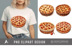 Watercolor Pie Sublimation Clipart Product Image 1