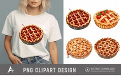 Watercolor Pie Sublimation Clipart Product Image 1