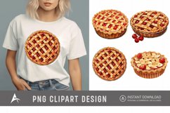 Watercolor Pie Sublimation Clipart Product Image 1