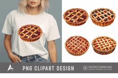 Watercolor Pie Sublimation Clipart Product Image 1