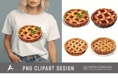 Watercolor Pie Sublimation Clipart Product Image 1