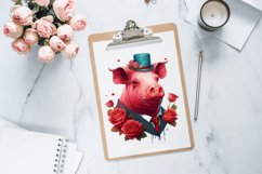 Watercolor Pig Gentlemen Clipart Bundle,Watercolor Pig Clipart Bundle,Farm Animals Clipart,Watercolor Farm,Watercolor Clipart,Farm Animal Png,Horse Clipart,Watercolor Animal,Farm Animal Clip Art,Barn Animals Clipart,Digital Download,red barn,pig clipart,v