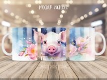 Pigs Mug Wrap Sublimation Designs, Pigs Mug Wrap, Pigs Png