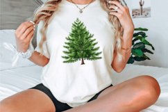 Watercolor Pine Tree Clipart Bundle Product Image 2