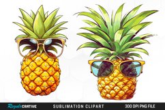 Watercolor Pineapple Graphics Clipart Product Image 1