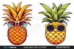 Watercolor Pineapple Graphics Clipart Product Image 1