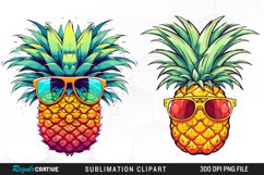 Watercolor Pineapple Graphics Clipart Product Image 1