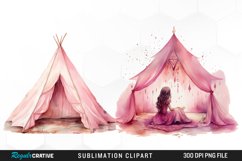 Summer Camping,Bohemian Tent,Boho Tribal Clipart Watercolor Boho Tent Summer Clipart Bundle, Floral Teepee, Flower Tribal, Summer Camping, Bohemian Tent, Vintage Scrapbook, Digital ,Watercolor Clipart,Watercolor Clip Art,Digital Watercolor,Digital Clipart