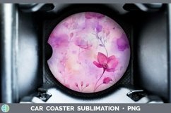 GorgeousWatercolor Car Coaster design.