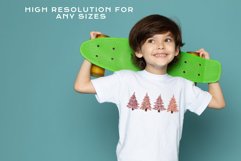 Download Watercolor Pink Christmas Pine Trees Sublimation Designs PNG  tshirt dtf With Transparent Background for your T-shirt or tumbler Kids Clothes dtf Design