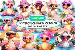  Duck Clipart,Watercolor  Duck,Watercolor Clipart,Tropical Birds,Pink  Duck, Duck Stickers, Duck Designs,Cute  Duck,Duck Bird Clipart,