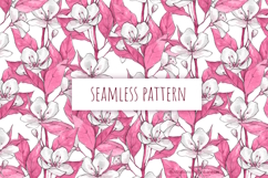 Watercolor Pink Floral Pattern Product Image 1