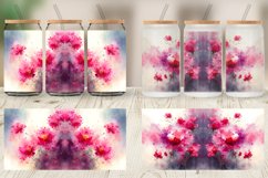 Glass Can Wraps Watercolor Pink Flower Product Image 3