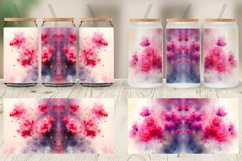 Glass Can Wraps Watercolor Pink Flower Product Image 4
