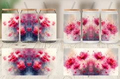 Glass Can Wraps Watercolor Pink Flower Product Image 6