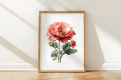 Watercolor Pink Flower Clipart Product Image 3