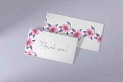 Watercolor Pink Hibiscus Seamless Border Product Image 3