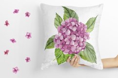 Watercolor garden flowers, hydrangea, roses, tulips Product Image 9