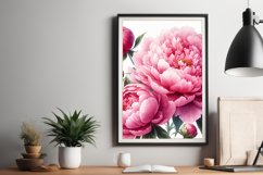 Watercolor pink peony Product Image 2