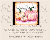 Watercolor Pumpkins Purple Tumbler Design, Fall PNG Product Image 3