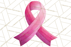 Watercolor Pink Ribbon Clipart, Breast Cancer Awareness PNG Product Image 2