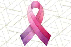 Watercolor Pink Ribbon Clipart, Breast Cancer Awareness PNG Product Image 5