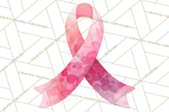 Watercolor Pink Ribbon Clipart, Breast Cancer Awareness PNG Product Image 4