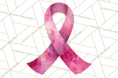 Watercolor Pink Ribbon Clipart, Breast Cancer Awareness PNG Product Image 3