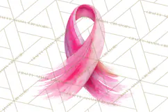 Watercolor Pink Ribbon Clipart, Breast Cancer Awareness PNG Product Image 3